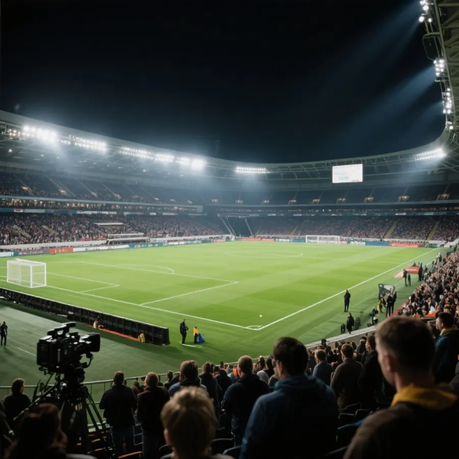 足球赛事直播氛围示意图