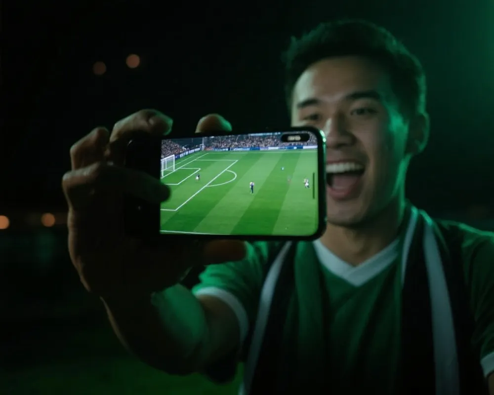 移动端观看体育赛事示意图